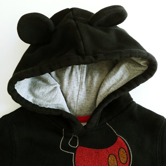 Gap x Disney Mickey Mouse Hooded 3D Ears Sweatshirt 2T - Picture 8 of 9
